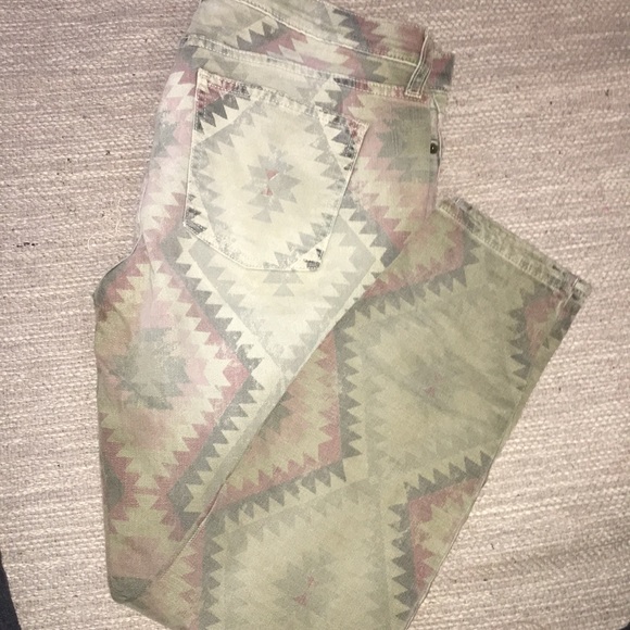 CURRENT/ELLIOTT | Army Green Navajo Skinny Jeans - Picture 3 of 7